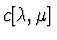 $c[\lambda, \mu]$
