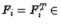 $F_i=F_i^T \in$