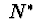 $\ N^{*}\ $