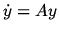 $\dot y = A y$