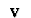 $\ {\bf v}\ $