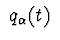 $\ q_{\alpha }(t)\ $