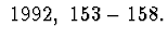 $\ 1992, \ 153-158.$