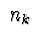 $\ n_k$