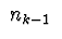 $\ n_{k-1}\ $