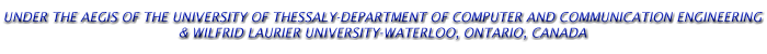 University of Thessaly, Department of Computer Engineering, Telecommunications and Networks